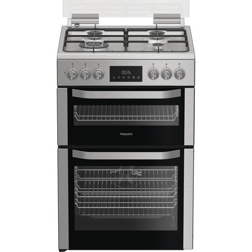 Hotpoint HDD6GDC2WX Freestanding Dual Fuel Cooker - Stainless Steel