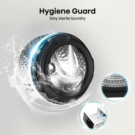 Hisense 3S Series 9Kg / 6Kg Washer Dryer - White - D Rated