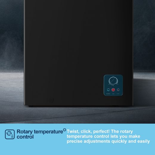 Fridgemaster MCF100EB Chest Freezer - Black