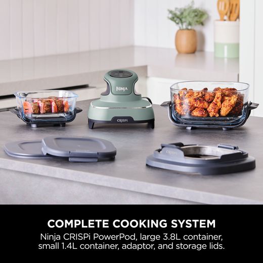 Ninja CRISPi 4-in-1 Portable Glass FN101UKSG Air Fryer - Sage