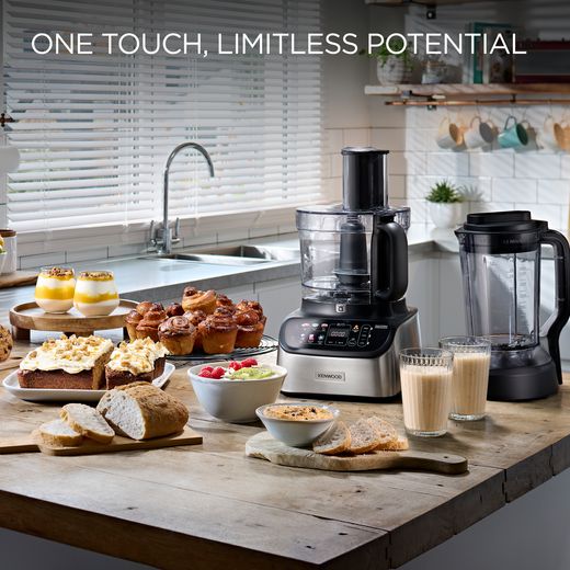 Kenwood MultiPro One Touch FDM73.850SS Food Processor - Black / Chrome