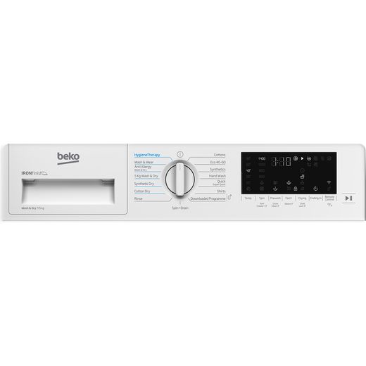 Beko SteamCure WDIK754411 Built In Washer Dryer - White