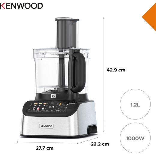 Kenwood MultiPro One Touch FDM73.850SS Food Processor - Black / Chrome