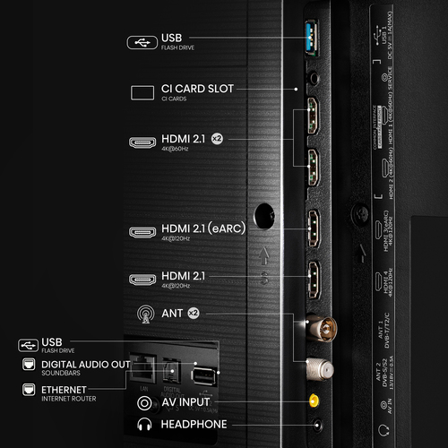 Hisense 55U86KQTUK, 139.7 cm (55