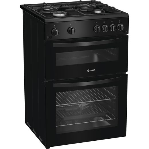 Indesit ITG6GB Freestanding Gas Cooker - Black