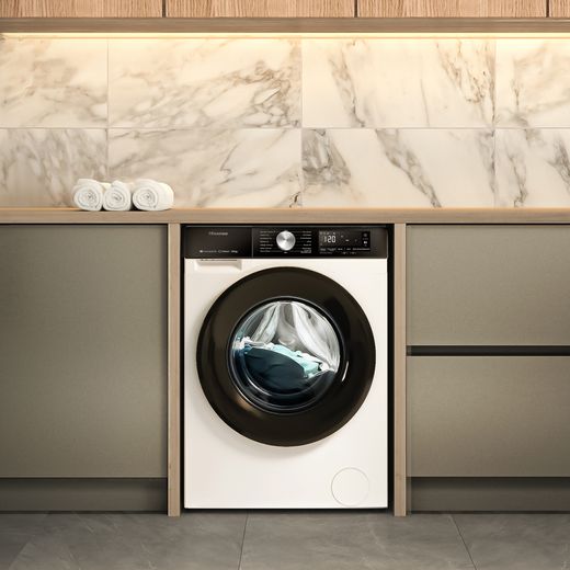 Hisense 3S Series 9Kg / 6Kg Washer Dryer - White - D Rated