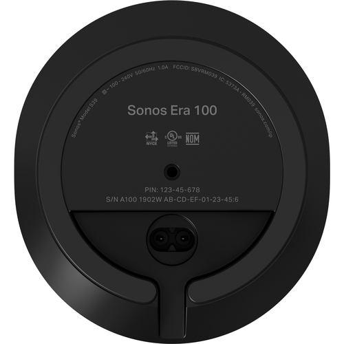 Sonos Era 100, Full range, Wired, Black