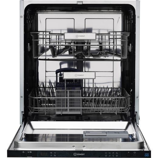 Indesit IN2IE13CNO8UK Built In Full Size Dishwasher - Black