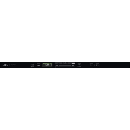 AEG 6000 Series GI6200B1SN Built In Full Size Dishwasher - Black Control Panel