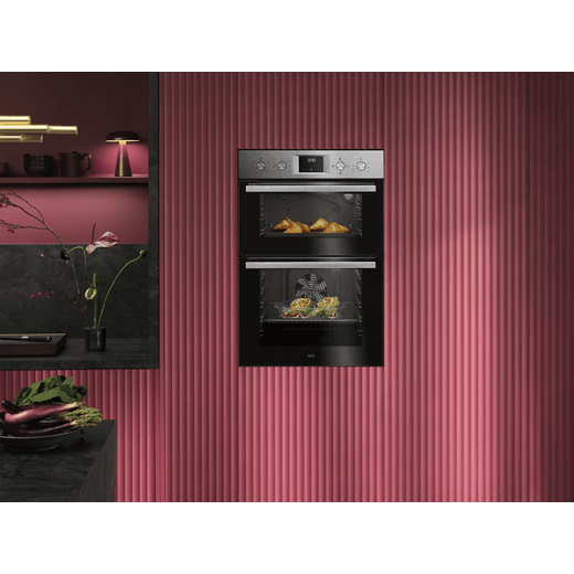 AEG OU5NP20M Built In Electric Double Oven - Stainless Steel