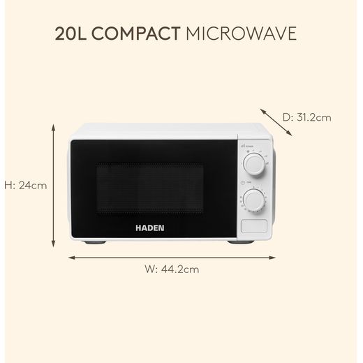 Haden 214188 20 Litre Microwave - White
