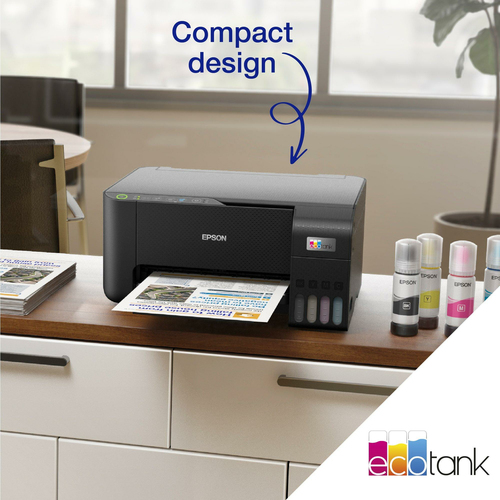 Epson EcoTank ET-2862, Inkjet, Colour printing, 5760 x 1440 DPI, A4, Direct printing, Black