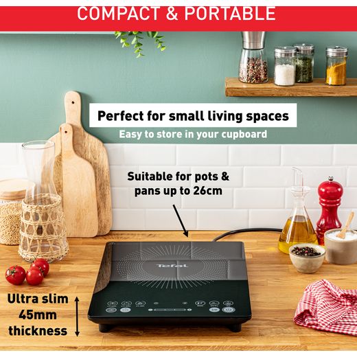 Tefal IH2108G1 Mini Hob - Black