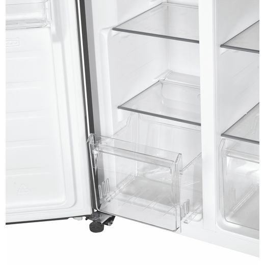 Candy American Fridge Freezer - Stainless Steel - E Rated