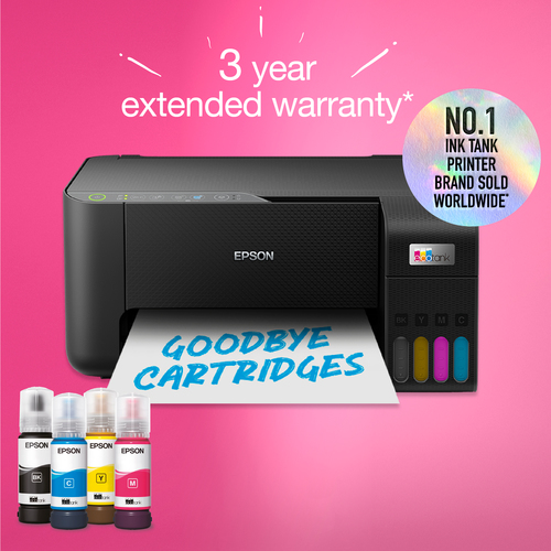 Epson EcoTank ET-2862, Inkjet, Colour printing, 5760 x 1440 DPI, A4, Direct printing, Black