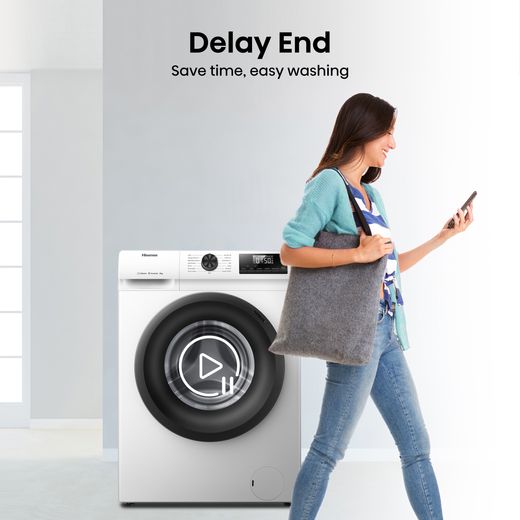Hisense 1Q Series WF1Q8041BW 8kg Washing Machine with 1400 rpm - White - A Rated
