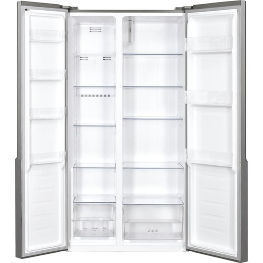 Candy American Fridge Freezer - Stainless Steel - E Rated