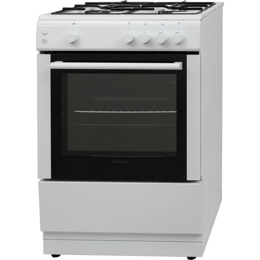 Electra 60cm Gas Cooker - White - A Rated