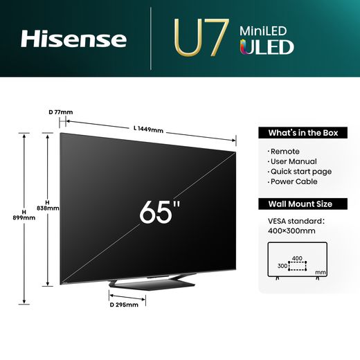 Hisense U7NQTUK 65