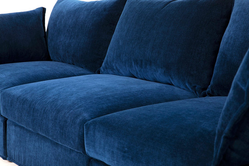 Model 06 3 Seater Sofa Faux Leather Chestnut