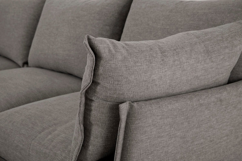 Model 06 3 Seater Sofa Faux Leather Chestnut