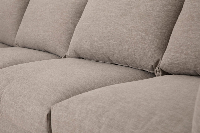 Model 06 3 Seater Sofa Faux Leather Chestnut