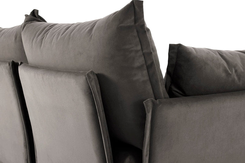 Model 06 3 Seater Sofa Faux Leather Chestnut