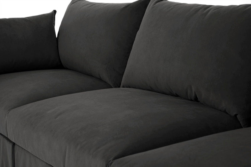 Model 06 3 Seater Sofa Faux Leather Chestnut