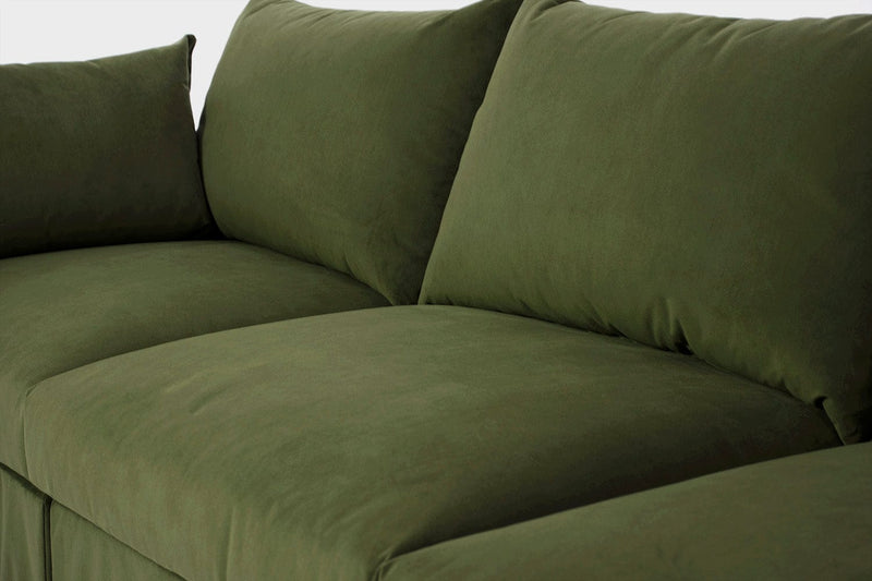 Model 06 3 Seater Sofa Faux Leather Chestnut