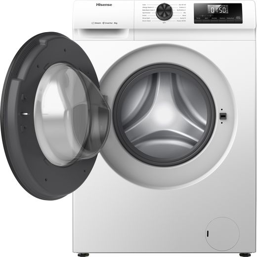 Hisense 1Q Series WF1Q8041BW 8kg Washing Machine with 1400 rpm - White - A Rated