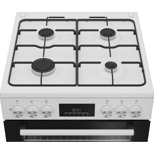 Beko FDD6231W Freestanding Dual Fuel Cooker - White