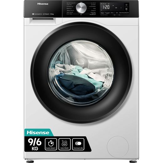 Hisense 3S Series 9Kg / 6Kg Washer Dryer - White - D Rated