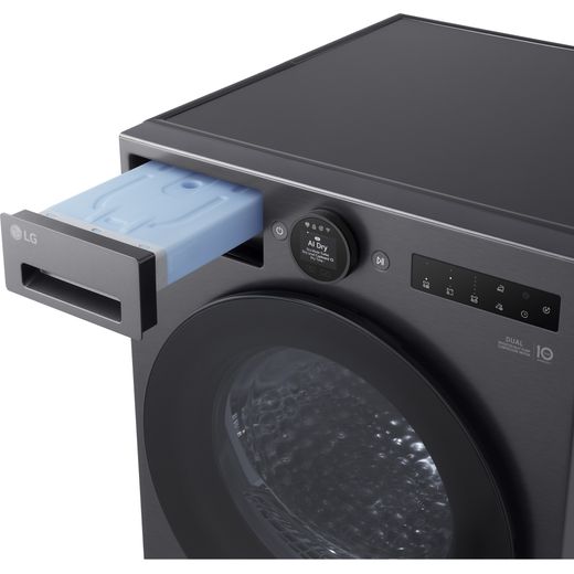 LG VX70 Series AI Dry RHX7009TBB Heat Pump Tumble Dryer - Black