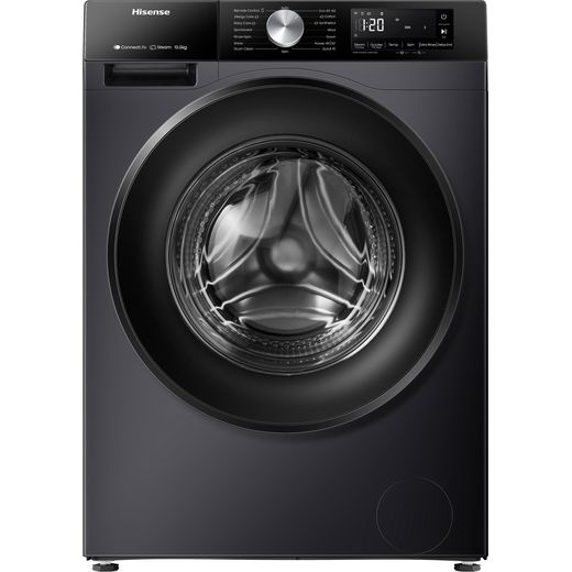 Hisense 3S Series WF3S1043BB3 10.5Kg Washing Machine with 1400 rpm - Black