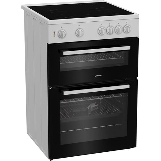 Indesit 60cm Electric Cooker with Ceramic Hob - White - A Rated