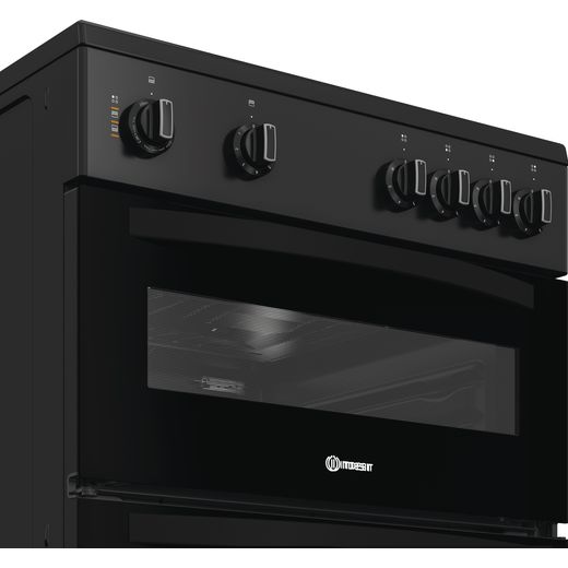 Indesit ITE6VMB Freestanding Electric Cooker - Black