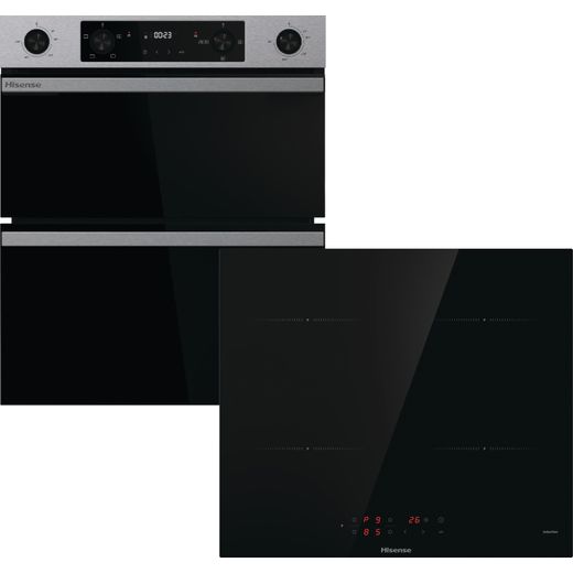 Hisense Hi6 HIPKD4AX60IND1 Built Under Electric Double Oven - Black / Stainless Steel