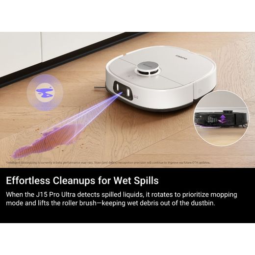 Eureka J15 Pro Ultra NERJ15ULTRAWH Robotic Vacuum Cleaner - White