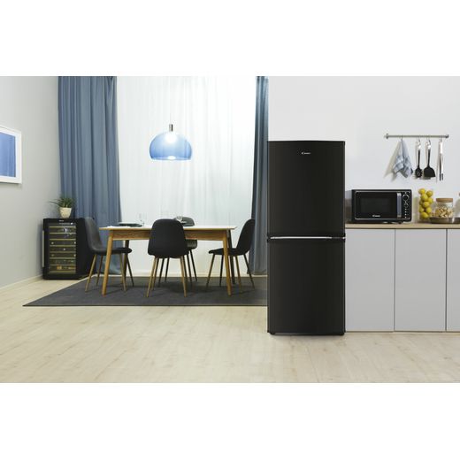 Candy Freestanding 136cm High E Rated 50/50 Fridge Freezer - Black - CCH1S513EBK