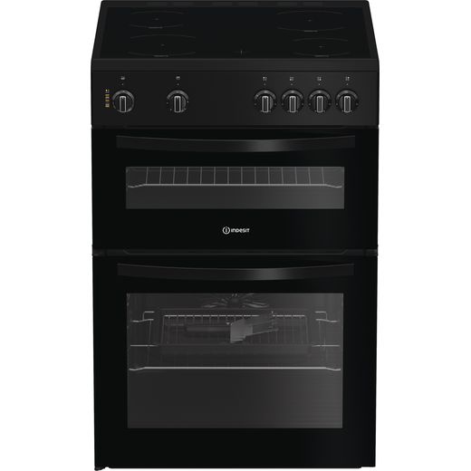 Indesit ITE6VMB Freestanding Electric Cooker - Black