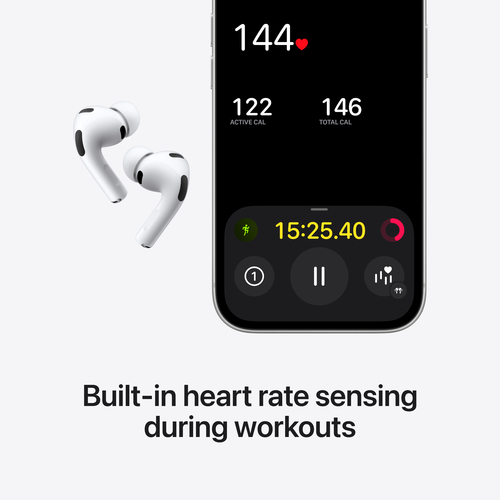 Apple AirPods Pro (3rd generation) , True Wireless Stereo (TWS), Calls/Music/Sport/Everyday, Headset, White
