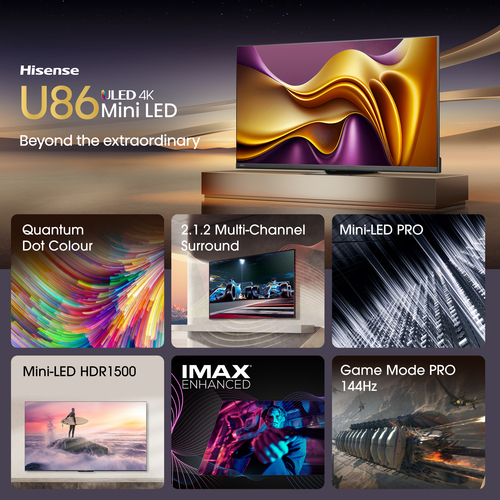 Hisense 55U86KQTUK, 139.7 cm (55