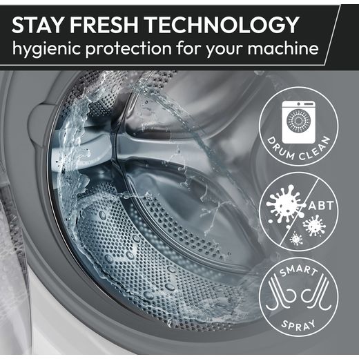 Hoover Pro Wash Series 3 HBR 49SBL8J-80 9Kg Washing Machine with 1400 rpm - Black