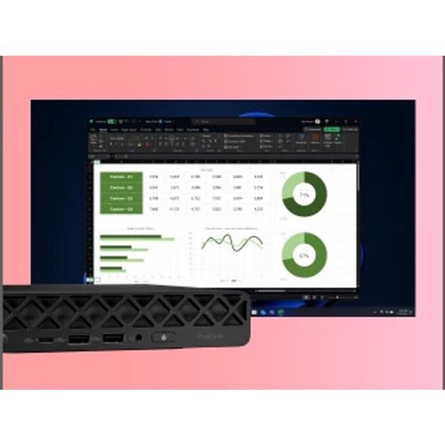 HP ProDesk 4 Mini G1i AI, Intel Core Ultra 7, 265T, 16 GB, DDR5-SDRAM, 512 GB, Windows 11 Pro