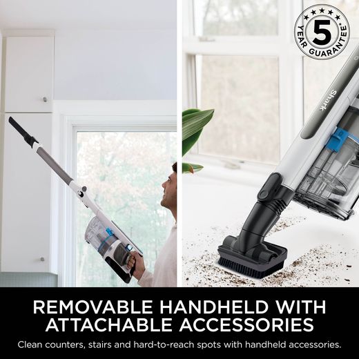 Shark PowerPro Pet with Anti Hair Wrap & Floor Detect IZ380UKT Cordless Vacuum Cleaner - Metallic White