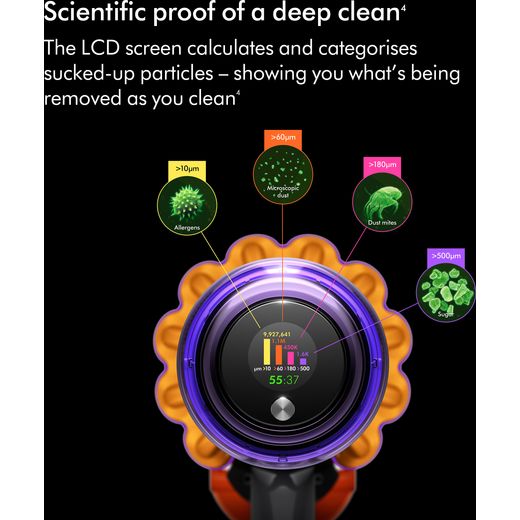 Dyson V12 Detect™ 630917-01 Cordless Vacuum Cleaner - Nickel / Yellow