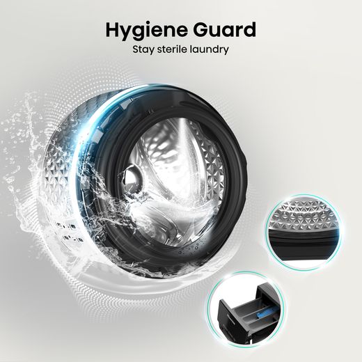 Hisense 3S Series WD3S8043BT3 Washer Dryer - Titanium
