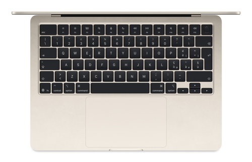 Apple MacBook Air 13-inch : M4 chip with 10-core CPU and 8-core GPU, 16GB, 256GB SSD - Starlight, Apple M, 34.5 cm (13.6