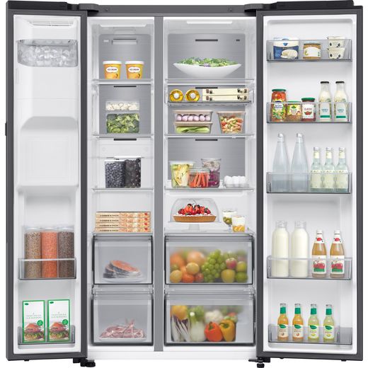 Samsung Series 9 AI Home RS90F64EETEU American Fridge Freezer - Silver
