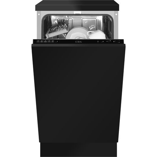 CDA SCD4509 Built In Slimline Dishwasher - Black